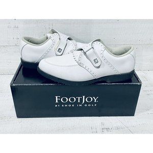 Footjoy Shoes Greenjoys White Strap Spikeless Golf Womens 8.5 With Original Box